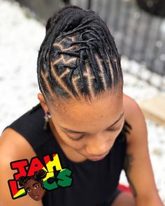 Jah Locs, Short Dread Styles, Lock Styles, Dread Lock, Pony Tails