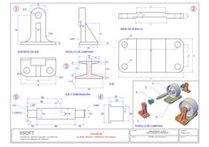 the technical drawing shows how to use rollers and other tools for making an object