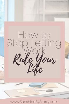 While having a strong work ethic is an amazing thing, it is important to remember that work life balance matters too. This helps you to avoid burnout and live a more fulfilling life outside of work! Follow the link for tips on managing work life balance and how to stop letting work rule your life. How To Let Things Go At Work, Work To Live Or Live To Work, How To Balance Work And Life, Work Home Balance, How To Leave Work At Work, Life Outside Of Work, Balancing Work And Life, How To Balance Work And Home Life, Work To Live