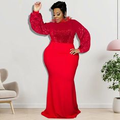 Plus Size Glitter Sequins Feather Patchwork Long Maxi Party 4XL Red Black Bandage Mermaid Dress Elegant Evening Party Wear  -  GeraldBlack.com Formal Christmas Dinner, Dress For Plus Size Women, Plus Size Evening Dress, Dress For Plus Size, Dresses For Formal, Garden Party Dresses For Women, Valentines Day Outfits, Dresses For Women Over 50, Corset Dresses