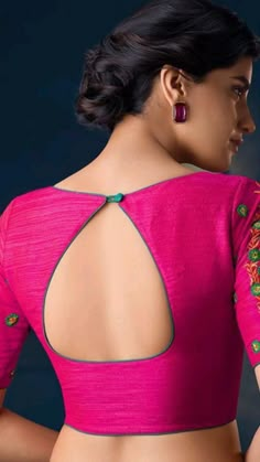 Indian Blouse Designs, Boat Neck Blouse