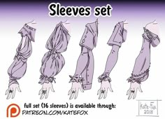 an image of a set of clothing sketches