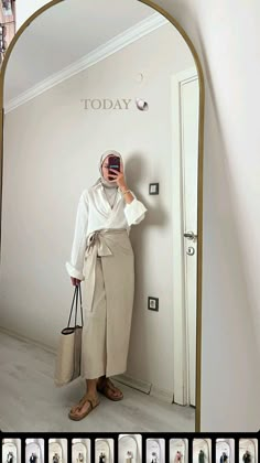 Office Outfits Women Hijab, Hijab Summer Outfits, Linen Suits Women, Rome Outfits, Hijab Fashion Summer, Winter Fashion Outfits Casual, Hijabi Fashion Casual