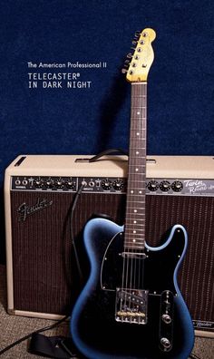 an electric guitar and amp sitting next to each other