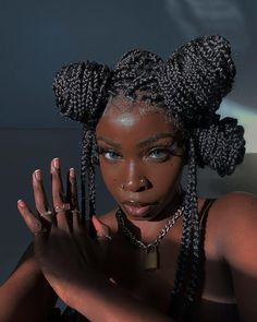 Dark Skin Beauty, Afro Art, Grunge Hair, Black Girls Hairstyles, Aesthetic Hair, Cute Hairstyles, A Black, Girl Hairstyles, Pretty People