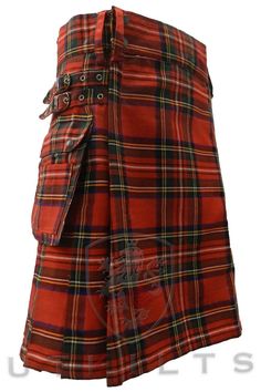 Irish Kilt, Tactical Kilt, Kilts For Sale, Tartan Material, Modern Kilts, Scottish Clothing, Tartan Fashion, Royal Stewart Tartan, Tartan Men