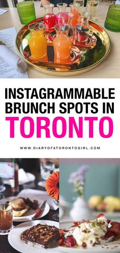 an instagram with images of brunch spots in toronto