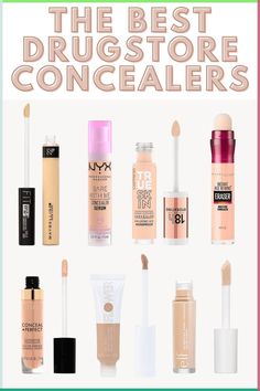 Popular Houston Beauty blogger Meg O. On The Go shares the 7 best drugstore under eye concealers and has got you covered, from under eye darkness to blemishes! Read more! Best Drugstore Concealer, Drugstore Concealer, Drugstore Makeup Tutorial, Best Drugstore Makeup, Best Concealer, Cheap Makeup, Under Eye Concealer, Diy Beauty Recipes, Eye Concealer