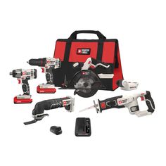 the tool kit includes two cordless drillers and one impactor, which are also included with tools