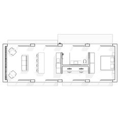 the floor plan for an apartment with two beds and one living room, which is divided into