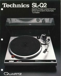 an advertisement for the technic sl - q2 turntable