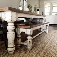 Stafford Custom Farm Table-Iron Accents Rustic Farm Table, Farmhouse Dining Room Table, Farmhouse Kitchen Tables, Table Farmhouse, Dining Room Table Decor, Wild Honey, Rustic Dining Room, Farmhouse Dining Table, Farmhouse Dining Room