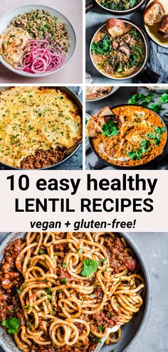 10 easy healthy lentil recipes that are vegan and gluten - free