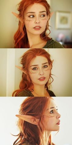 Cosplay Elf, Halloweenský Makeup, Elf Cosplay, Elf Costume, Elf Ears, Cosplay Makeup, Costume Makeup, 인물 사진