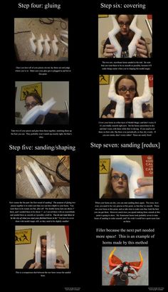 the instructions for how to make an origami bird with scissors and paper machs