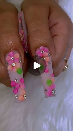 Spring Nail Designs, Brighter Days, Diy Activities, Spring Nail, Bling Nails, Nail Arts, Blooming Flowers, Viral Pins