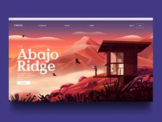 an image of a website page with the words abajo ridge on it