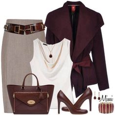 Moda Chic, Complete Outfits, Business Outfits, Classy Outfits, Work Outfit