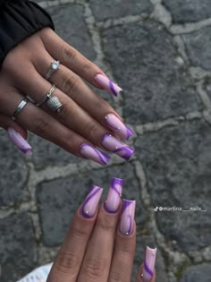 Bold Nails, Violet Nails, Fall Gel Nails, Anime Nails, Edgy Nails, Nails Now, Minimal Nails