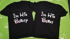 LGBT Gay Matching Couple Shirts, I'm His Beauty I'm His Beast, Disney Vacation Shirts, MarriedWithMickeyTee V Neck Tshirt, Beast Disney, Disney Family Vacation Shirts, Matching Tshirts, Couple T Shirts, Disney Vacation Shirts, Mrs Shirt, Disney Family Vacation