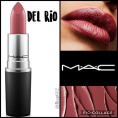 Authentic New In Box Never Used Or Tested Mac Satin Lipstick Shade- Del Rio (Muted Plum Brown) Full Size This Creamy Formula Features A Soft Cushiony Feel, Medium-To-Full Buildable Coverage And A Satin Finish. No Trades Bundle & Save Mac Nude Lipstick, Mac Satin Lipstick, Mac Cosmetics Lipstick, Cream Lip Stain, Makeup Mac, Ruby Woo, Mac Matte Lipstick, Lipstick Shade, Velvet Teddy