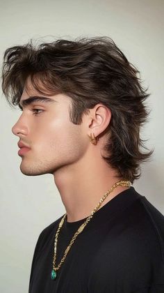 Modern Mullet Haircut, Mullet Haircuts, Modern Mullet, Men's Long Hairstyles