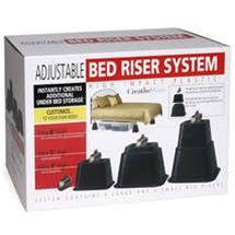 the bed riser system is in its box