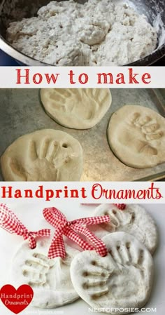 how to make handprint ornaments out of dough