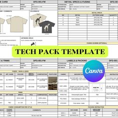 Tech Pack Fashion, Diy Streetwear, Tech Pack Template, Screen Printing Techniques, Fashion Student, Tech Pack, Clothing Mockup, Product Ideas, Tech Fashion Diy Streetwear, Screen Printing Techniques, Fashion Student, Clothing Mockup