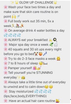 Glow Up Challenge, Skin Care Routine For 20s, Trening Fitness, Beauty Tips For Glowing Skin, Glo Up, Yoga Exercises, Body Workout Plan, At Home Workout Plan, Trening Abs