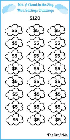 the cloud in the sky is $ 10 and has two dollars for each child's money