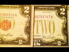 two twenty dollar bills are shown in this image