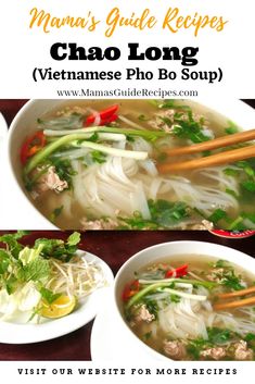 Chao Long (Vietnamese Pho Bo) - Mama's Guide Recipes Pho Soup Recipe, Asian Soup Recipes, Vietnamese Soup, Vietnamese Pho, Pho Recipe, Pho Soup, Filipino Desserts, Asian Soup, Vietnamese Cuisine