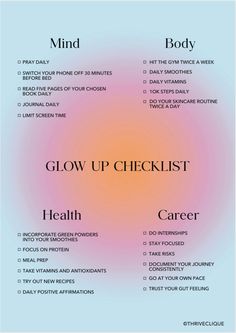 Self Care Checklist Glow up Checklist Self Care Planner - Etsy Regaining Your Power, Things To Do For Self Care, Self Care Podcasts For Women, Getting My Life Together List, 30 Days Challenge Self Care, Challenge Self Care, Daglig Motivation, Checklist Self Care, Glow Up Checklist