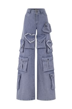 BLUE DENIM CARGO PANTS | Sudi Etuz | CULT MIA Cargo Pants Pattern Free, Cool Pants Design, Jean Cargos, Worst Fashion Trends, Blue Denim Cargo Pants, Cargo Pants Jeans, Blue Pants Outfit, Cargo Denim Pants