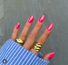 Raspberry Nails, Red Summer Nails, Unghie Sfumate, Hello Nails, Smink Inspiration, Red Nail Designs, Hot Nails, Dream Nails