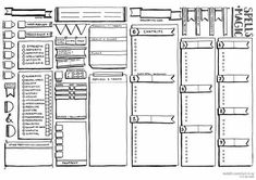 a black and white image of a planner with notes attached to the pages, labeled in cursive writing