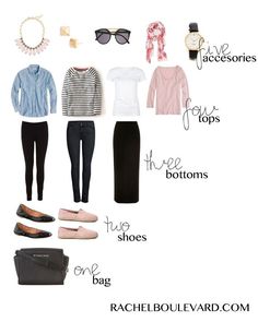 Minimalisticky Chic, Travel Packing Outfits, Packing Wardrobe, Capsule Wardrobe Work, Parisienne Chic, Pack Light