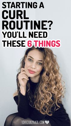 Curly Hair Routine For Beginners - Quick Start Checklist - Love Curly Hair Curly Products, Maintaining Curly Hair, Curl Routine, Curly Hair Care Routine, Curly Girl Method, Curly Hair Inspiration, Hair Essentials, Curly Hair Routine, Curly Hair With Bangs