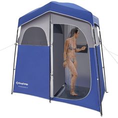 KingCamp Shower Tent Oversize Outdoor Shower Tents for Camping Dressing Room Portable Shelter Changing Room Shower Privacy Shelter Single/Double Shower Tent Camping Shower Ideas, Shower Privacy, Portable Outdoor Shower, Tents For Camping, Toilet Tent, Portable Toilet For Camping, Camper Diy, Portable Shelter, Camping Inspiration