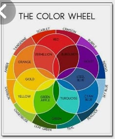 the color wheel with different colors in it