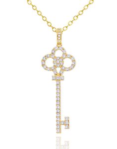 PRICES MAY VARY. This delicate key pendant necklace is crafted with 5A cubic zirconia and emits an enchanting glow, that looks close to a natural diamond. Each of cz stone is carefully handpicked for its exceptional quality and luxurious appearance, with a unique style that is perfect for any outfit. ✦ SIZE ✦ Key pendant: 19mm (W) x 43mm (L). Chain length: 17"＋2" extender (43cm＋5cm). It's designed to fit on anyone, making it comfortably wearable wherever and whenever. ✦ MATERIAL ✦ Made of high q Diamond Costume, Anniversary Necklace, Key Pendant Necklace, Sparkly Jewelry, Necklace For Her, Key Necklace, Gifts For Your Mom, Key Pendant, Necklace Size