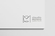 the logo for cloudia morera is displayed on a white background with black lettering