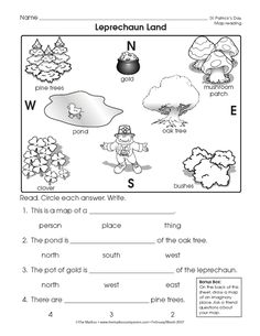 an english worksheet with pictures and words