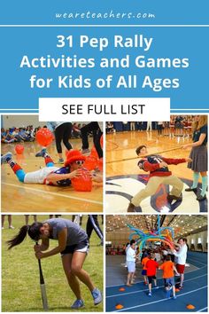 Rally your students by including these 31 pep rally games and activities for all ages and abilities in your next pep rally! School Assembly Games, School Spirit Ideas Pep Rally, Relay Race Games, Rally Ideas, Pep Rally Games, Rally Games, Field Day Games, Rally Idea, Relay Games