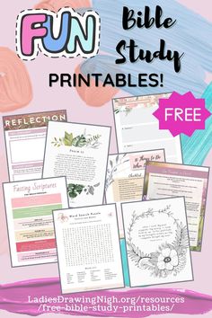 the bible study printables for kids with freebies and instructions to help them learn how