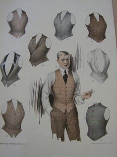 1920s waistcoats: fashion was clearly better in the past.                                                                                                                                                                                 More 1920s Mens Fashion, 1920s Men, Waistcoat Fashion, Men's Vests, 1910s Fashion, Vintage Mens Fashion, Retro Mode, Mens Vests, Old Fashion