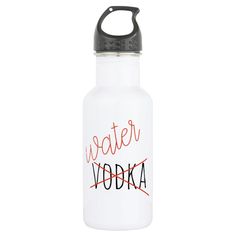 Funny Not Vodka Drinking Water Bottle Humor Gender: unisex. Age Group: adult. Material: acrylic. Boxed Water, Funny Water Bottle, Water Bottle Crafts, Water Quotes, Diy Water Bottle, Drinking Water Bottle, Water Aesthetic, Metallic Style, Water Bottle Decal