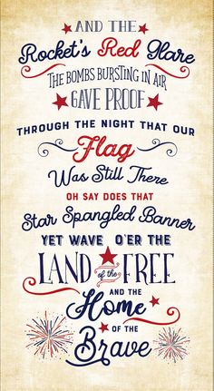 a patriotic poster with the words and stars on it