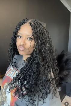 Boho Locs, Big Box Braids Hairstyles, Goddess Braids Hairstyles, Faux Locs Hairstyles, Box Braids Hairstyles For Black Women, Braids Hairstyles Pictures, Braided Cornrow Hairstyles, Protective Hairstyles Braids, Hair Twist Styles